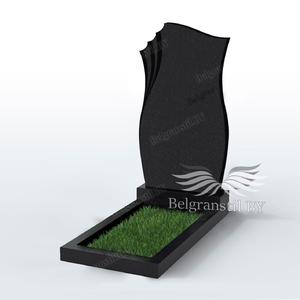 Памятник с ангелом из гранита №29 - Вертикальный памятник из гранита №О22