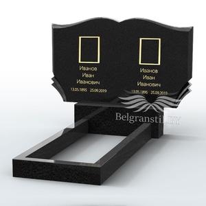 Двойной памятник - Двойной памятник из гранита №Д6