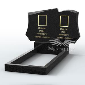 Двойной памятник - Памятник на двоих из гранита №Д9