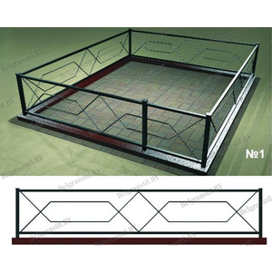 Металлические ограды - Форма №1