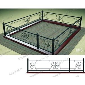 Металлические ограды - Форма №5