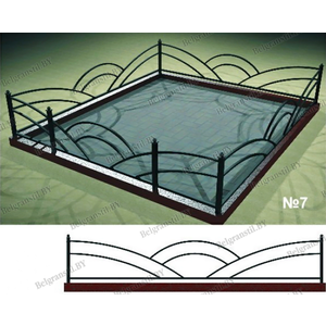 Металлические ограды - Форма №7