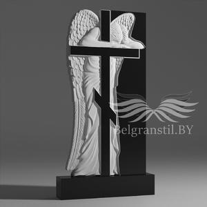 Эксклюзивный гранитный памятник №102 - Памятник с ангелом из гранита №2