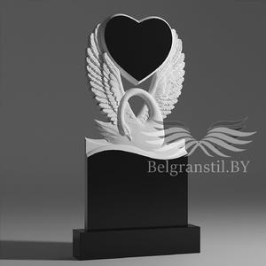 Форма №21 - Памятник гранитный в форме сердца №11