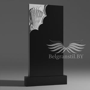 Вертикальный одиночный памятник №О30 - Скульптурная форма №80