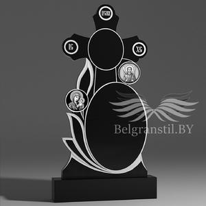 Элитный памятник на могилу из гранита №50 - Скульптурная форма №97