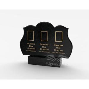 Тройные памятники - Семейный памятник на троих № Т11